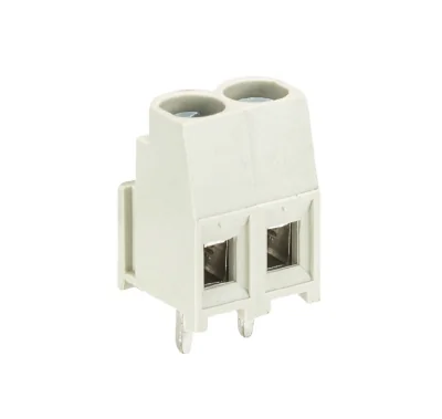 Клемма 8291 R2 / 2 Z OB - Клемма на печатную плату, подвод кабеля сбоку, без маркировки, с изолирующей пластиной, 2 этажа, 2 полюса, шаг: 5,08 мм, винтовая фиксация провода, 300V, 16A, цвет: серый, серия 8291