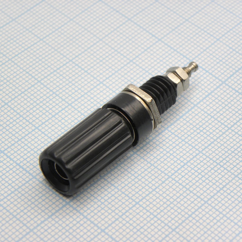 Клемма (1304B) Bm - гнездо однополюсное BANANA JACK