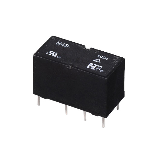 M4S-5HW - Миниатюрное сигнальное реле 3А две контактных группы-два направления катушка 5В