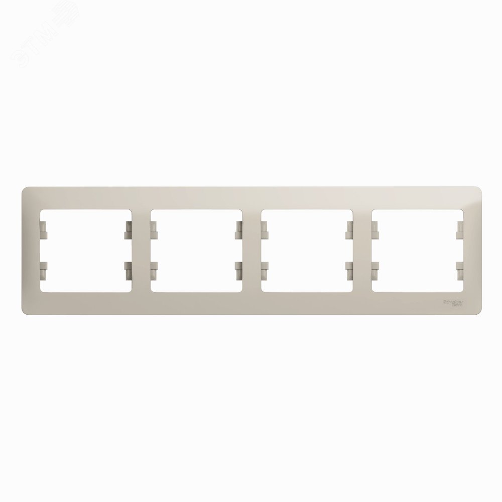 GLOSSA 4-постовая РАМКА, горизонтальная, МОЛОЧНЫЙ GSL000904