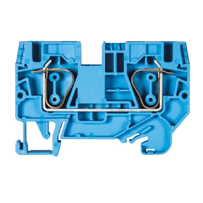 Клемма WKFN 6 / 35 BLAU - Проходная клемма, тип фиксации провода: пружинный, номинальное сечение: 6 мм кв., 41A, 800V, ширина: 8 мм, цвет: синий, тип монтажа: DIN 35