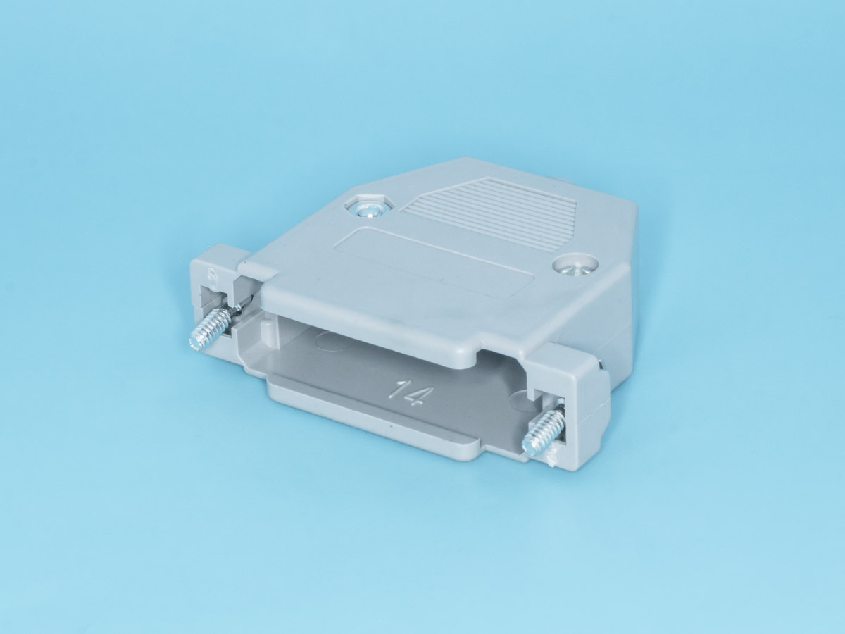 DP-25C-G - Кожух для D-SUB разьема 25 pin, пластик, серый