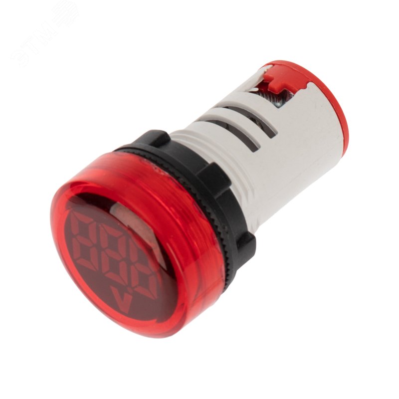 AD16-VD22 красный 70-500V - Цифровой индикатор значения напряжения ACV d=22мм