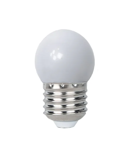 Лампа светодиодная LED 1Вт E27 3000K шар G45 для Белт лайт 230/50 -40...+50 градусовC