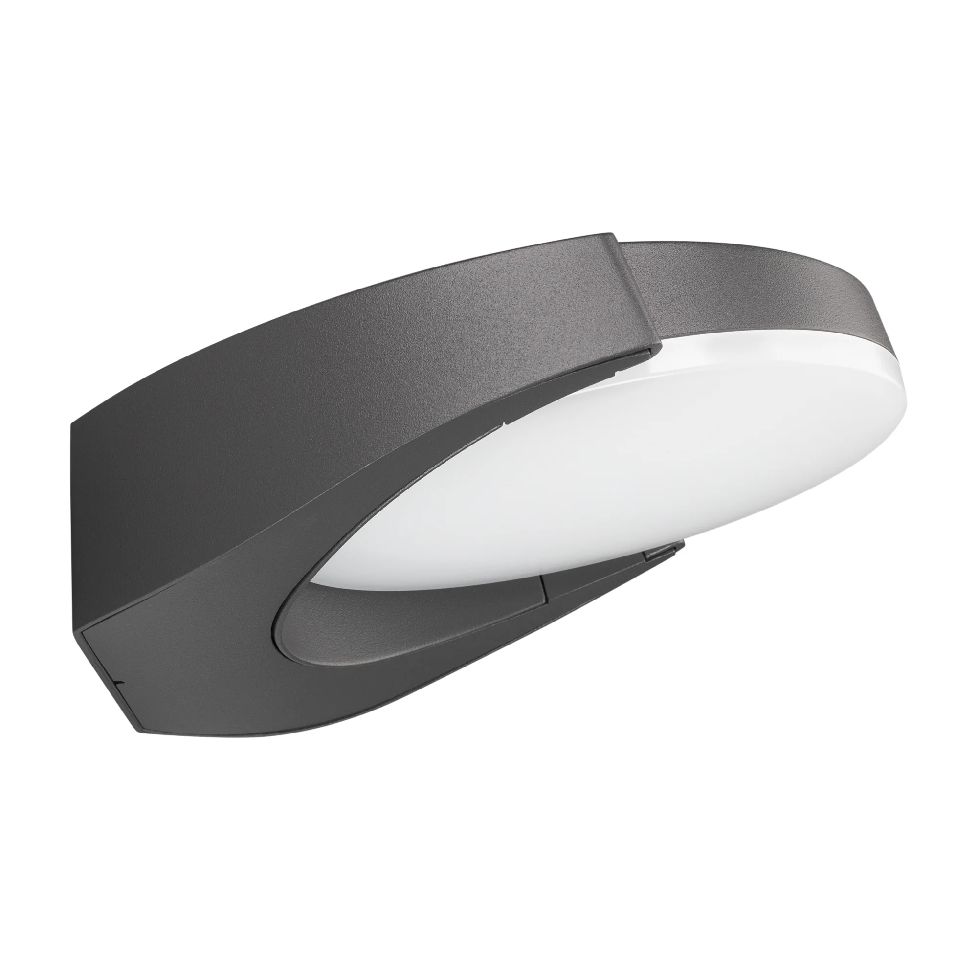Светильник LGD-EYE-WALL-6W Warm3000 (GR, 117 deg, 230V) 029979 - Настенный светодиодный светильник с поворотной оптической частью (угол поворота 40°) для подсветки входных групп и фасадов зданий. Цвет ТЕПЛЫЙ БЕЛЫЙ 3000К, 6Вт (615лм). Влагозащищенный корпу