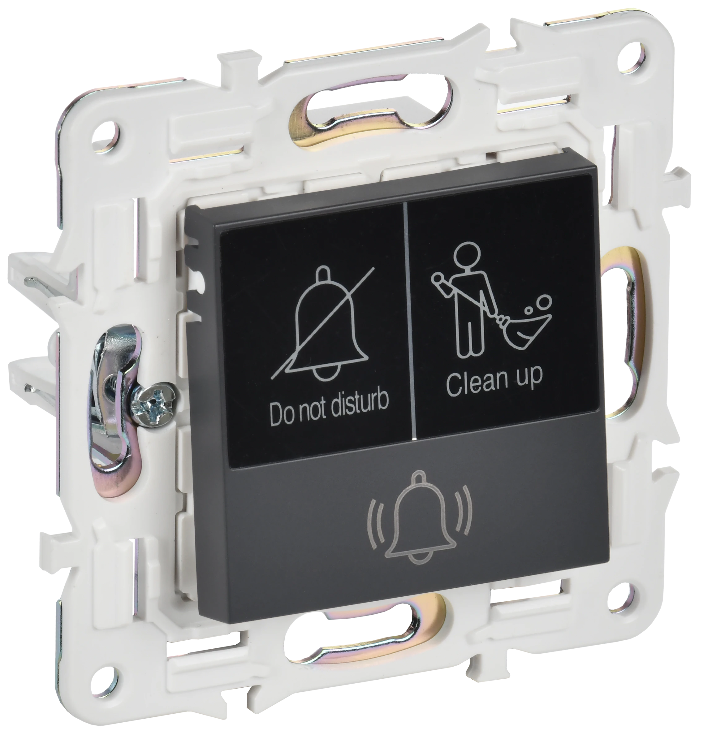 SKANDY Кнопка звонка с индикацией для отелей 10А SK-V17T титан IEK