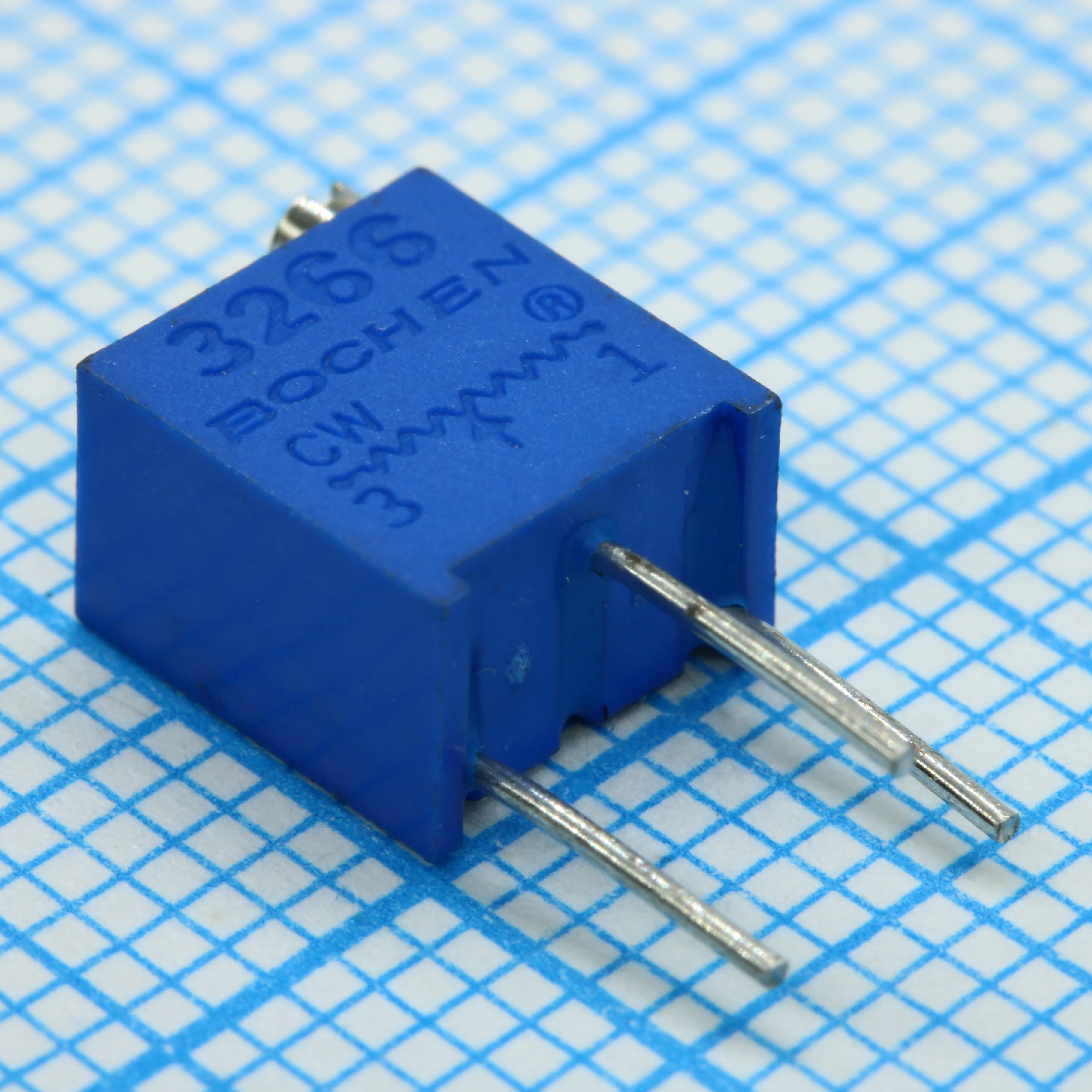 3266W-1-103 - Потенциометр многооборотный 10кОм 0.25Вт PC PIN