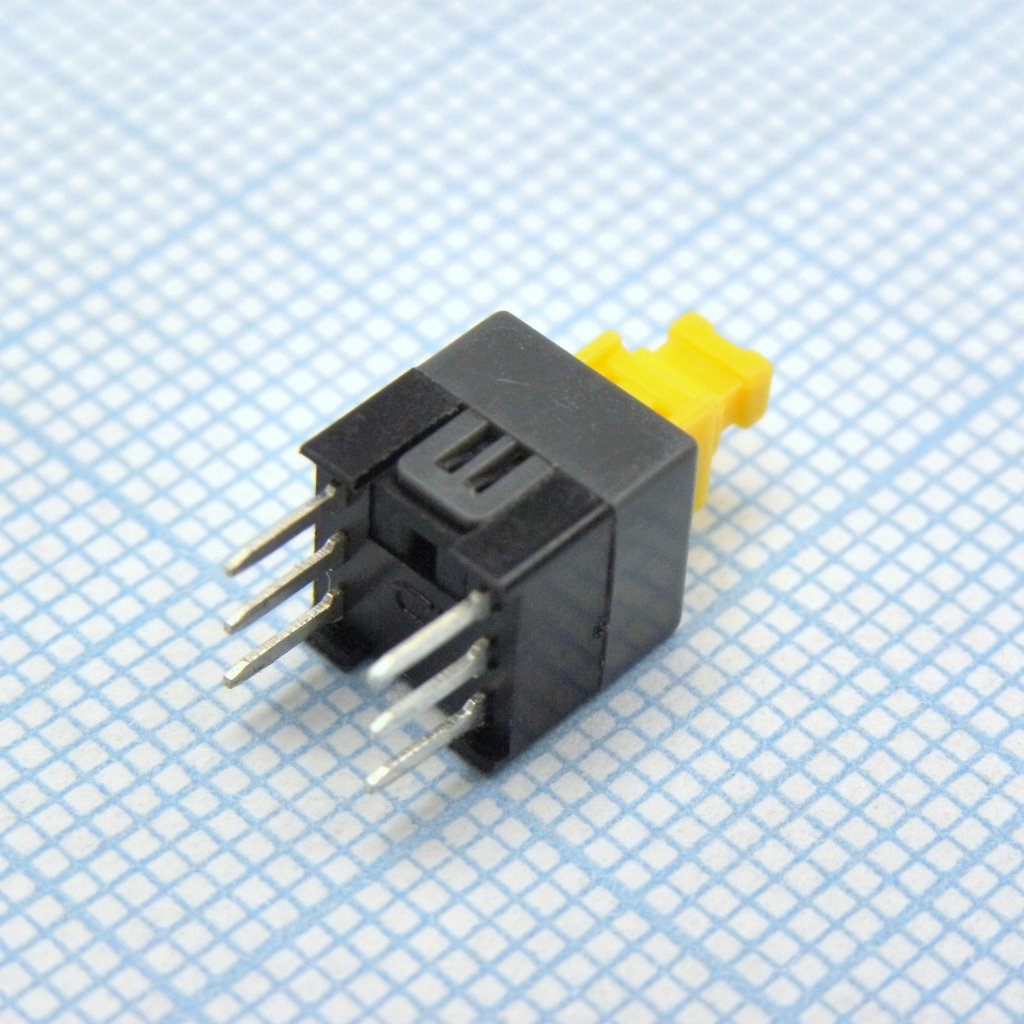 PSW-3 б/ф - Кнопочный переключатель без фиксации 7.0х7.0мм  0.3А 30В 6pin