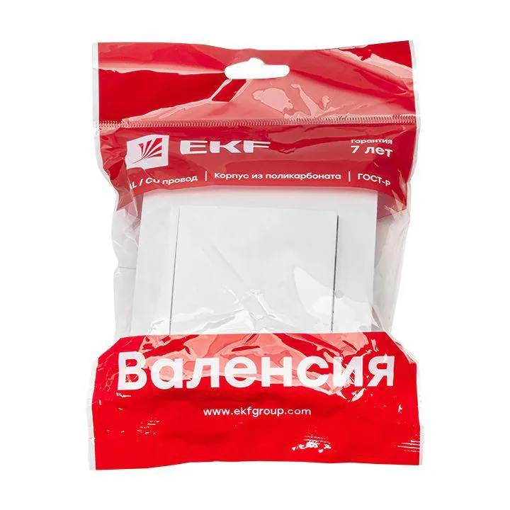 Выключатель 1-кл. СП Валенсия 10А IP20 бел. PROxima EWV10-021-10