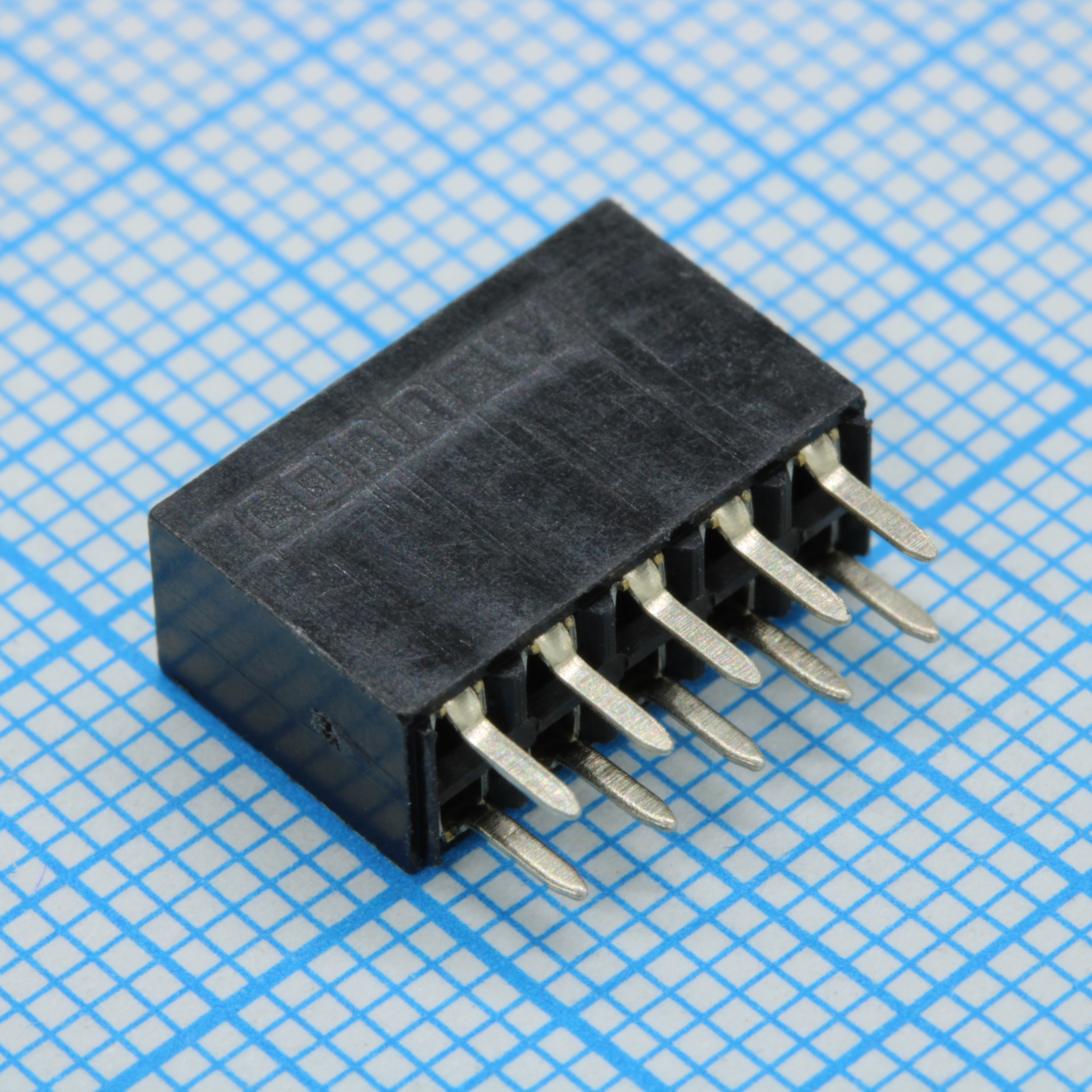 DS1023-01-2X5SF11 - Гнездо на плату 2x5 конт., шаг 2.54мм, высота 8.5мм, позолоч
