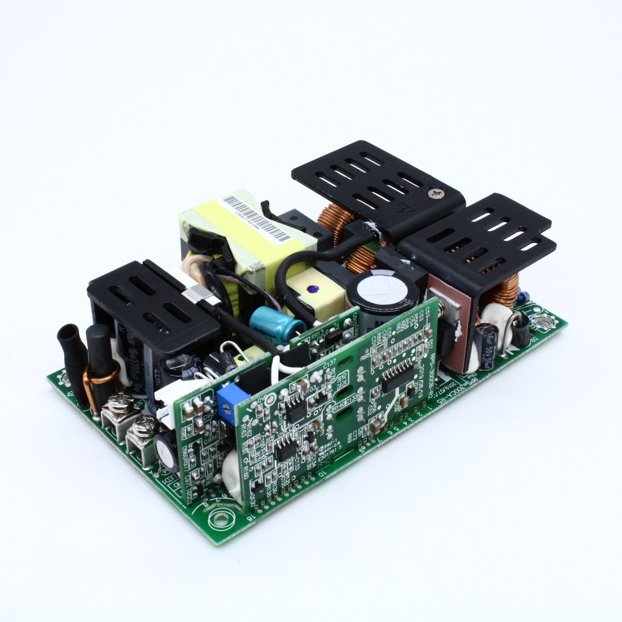 RPS-300-12 - AC-DC, med, 300Вт (200 Вт без обдува), ККМ, вход 90…264В AC 47…63Гц, 127…370B DC, выход 12В/25А, рег. вых. 11.4…12.6, изоляция 4000В AC, на плате 127х76.2х35мм, -30…+70°С,  режим SB выход 5В/1А