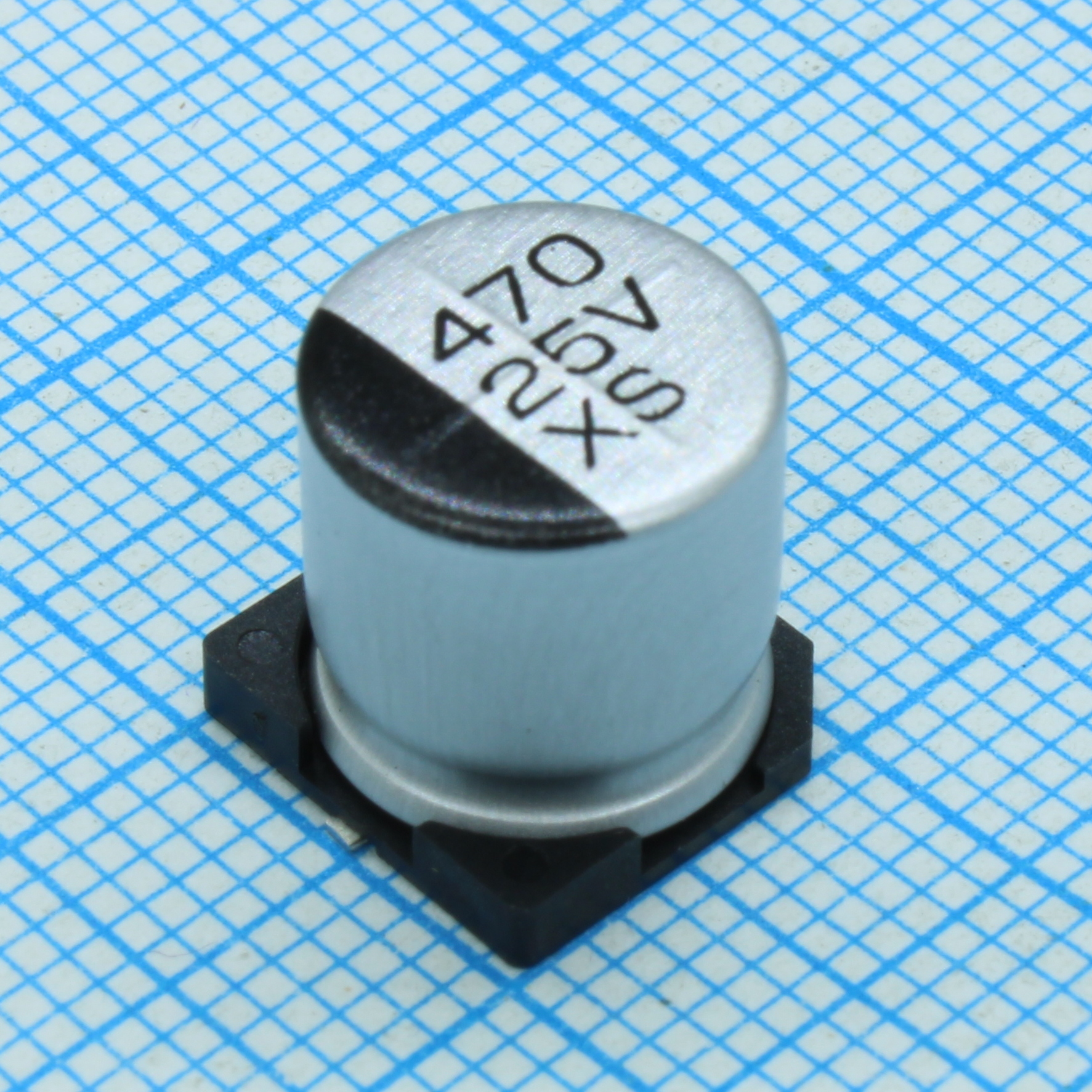 TS13C01E471MKT000R - Конденсатор алюминиевый электролитический SMD 470мкФ 25В ±20% (10 X 10.5мм) 280мА 2000час 85°С лента на катушке