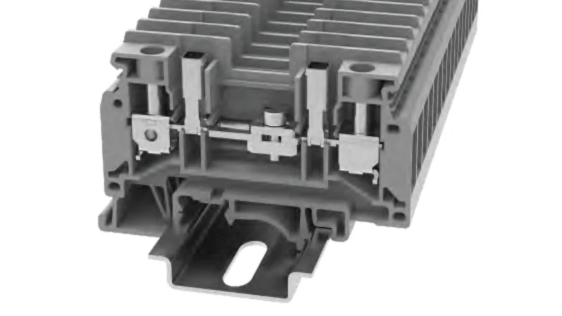 Измерительная клемма DCTK6 N-01P-11 - Измерительная клемма стальной зажим, тип фиксации провода: винтовой, номинальное сечение: 6 мм кв., 41A, 630V, ширина: 8 мм, цвет: серый, тип монтажа: DIN35