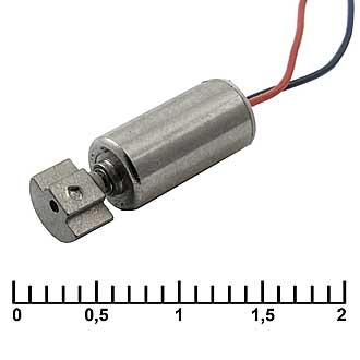 QX- 5A   1.3V  ВИБРО - Микродвигатель 1,3V 10,5х6мм вибро