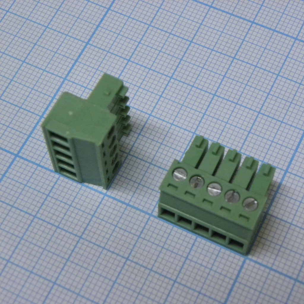 15EDGK-3.5-05P-14-00A(H) - Разъемный клеммный блок, 5 контактов. Серия 15EDGK-3.5