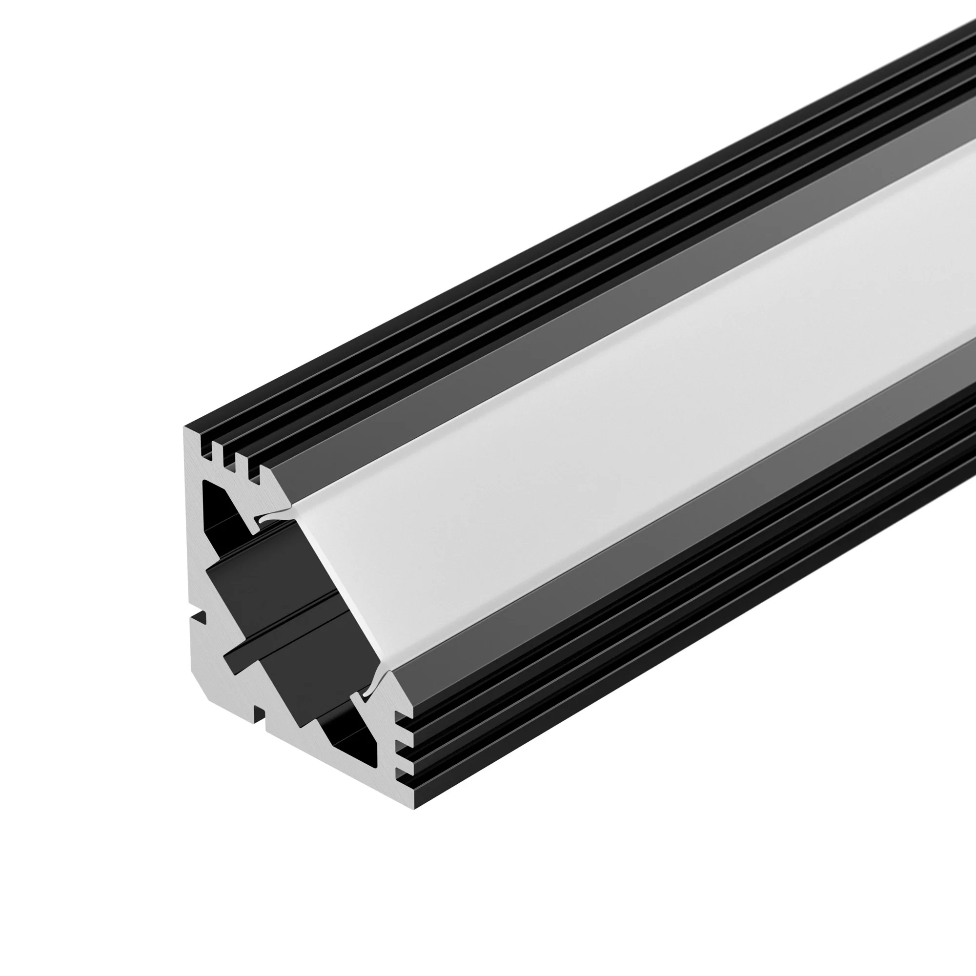 Профиль PDS45-T-2000 ANOD Black 015033 - Алюминиевый анодированный угловой профиль для светодиодных лент и линеек. Анодированный в чёрный цвет. Габаритные размеры (LхWхH): 2000x19x19 мм. Ширина площадки для ленты 11,2 мм. Экраны, заглушки и другие аксессу