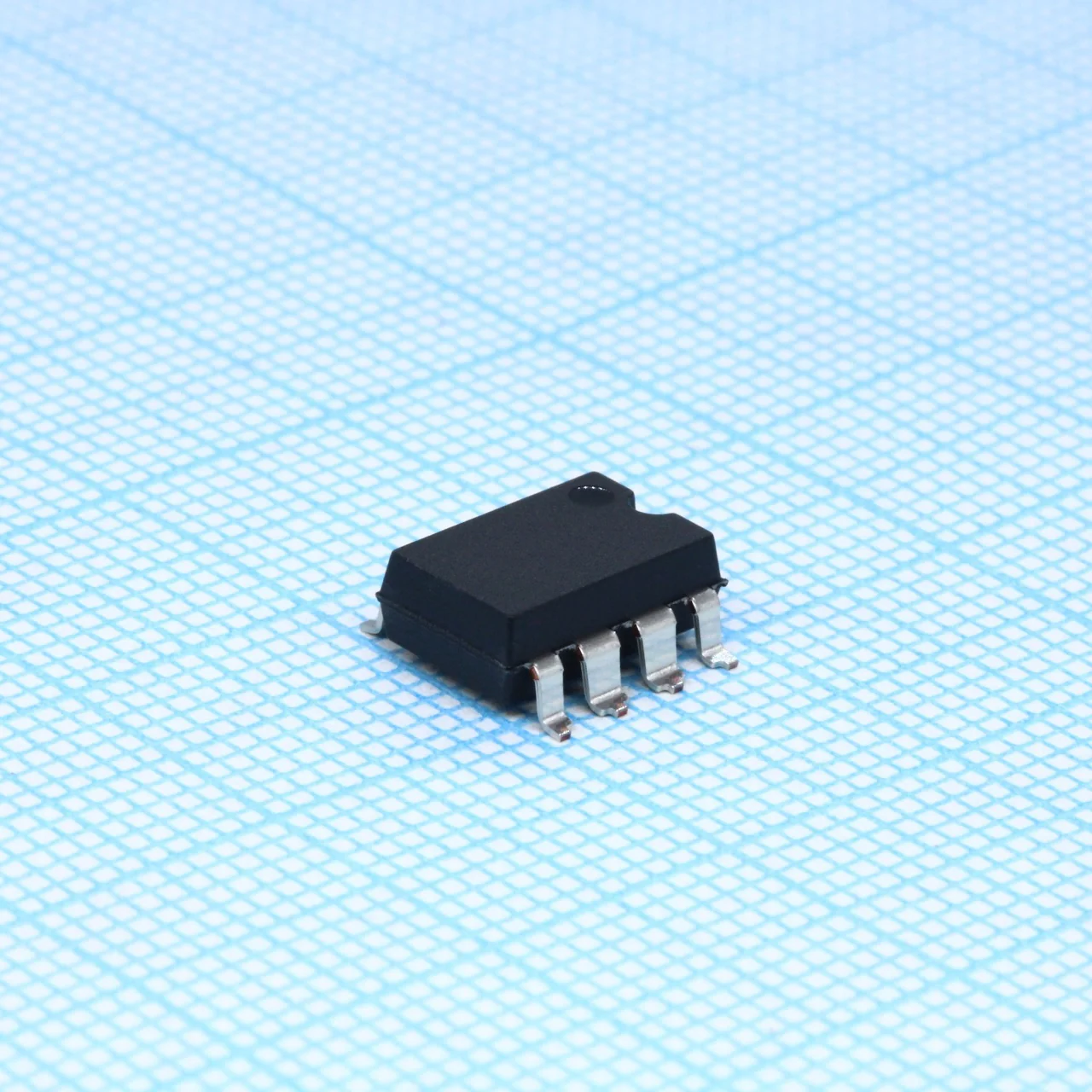 HCPL-4562-300E - Оптоизолятор 3.75кВ транзисторный выход c выводом базы 8SMD