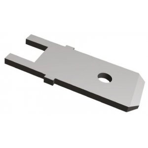 725964-2 - Клемма на печатную плату, 6.35мм x 0.81мм, 0.25" x 0.032", Латунь, 1.5 мм, Олово, FASTON 250 Series