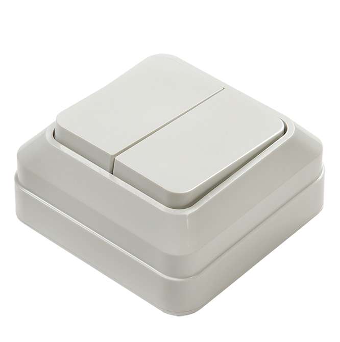 Выключатель 2-кл. ОП Bolleto 10А IP20 7023 бел. ASD / 4680005959761