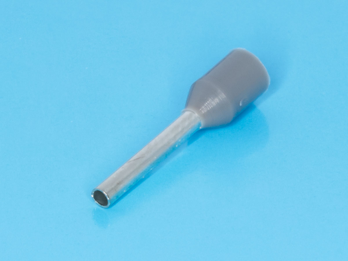 TIC-0.75-10 - Наконечник 10мм для обжима многожильного кабеля  0,75мм, изолированный, кратно 100шт.