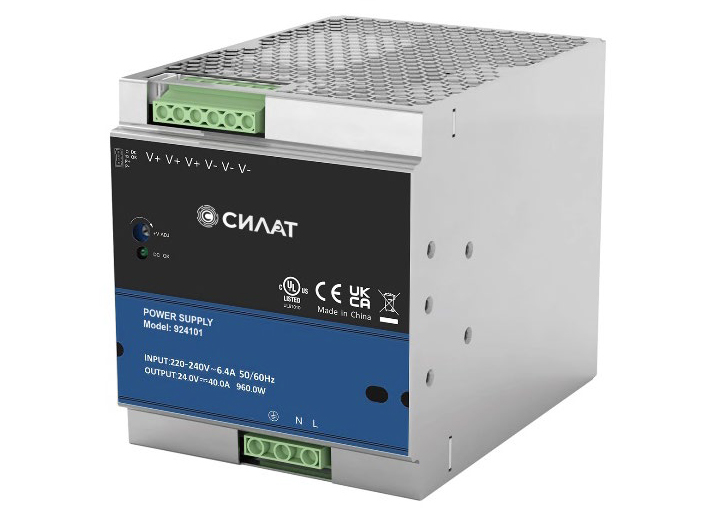 Источник питания 48 V DC/20 A, 902116 - Источник питания, однофазный, 48VDC / 20A, 960W, диапазон входн. напр.: 90 - 264VAC / 127 - 370VDC; габариты (мм): 152,3х125х110, монтаж: на DIN рейку