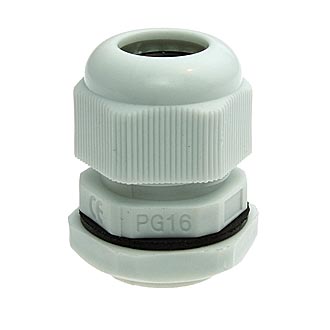PG16 (10-14) серый - Кабельный ввод PG16 (10-14) Серый, полиамид