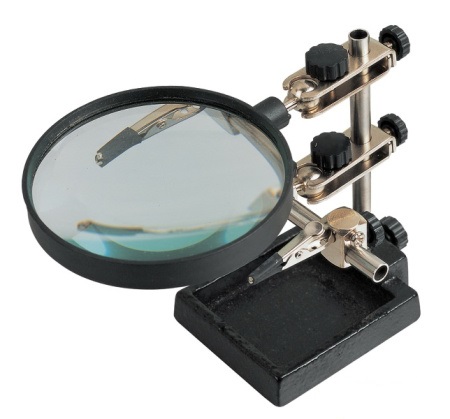 ZD-10H - Держатель третья рука с линзой 2х