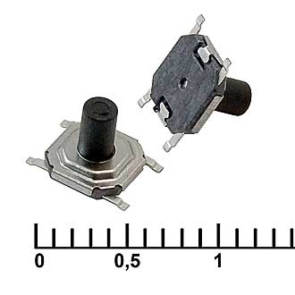 IT-1187A (4X4X4.3) - Кнопка тактильная IT-1187A, 4x4x4.3 мм