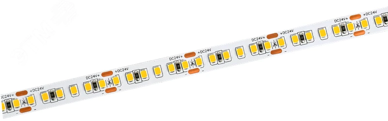 Лента светодиодная 5м SMD2835 168LED/м 14Вт/м IP20 ширина 10мм 24В теплый белый IEK LSR6-1-168-20-1-05