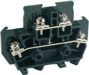 Барьерная клемма UTD-24/2-2D - Барьерная этажная клемма, с диодом, тип фиксации провода: винтовой, номинальное сечение: 2,5 мм кв., 24A, 660V, ширина: 9,5 мм, цвет: черный, тип монтажа: DIN 35