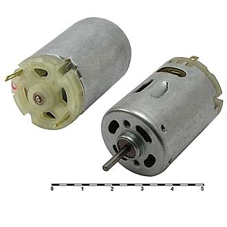 R380-2580   12V - Электродвигатель 12V 11,93Вт, 16800/14318об/мин 38х27,5мм вал 2,3х13,5мм