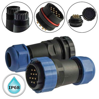 SZC28 10P-F-M - Разъём герметичный SZC28 10P-F-M, 10 контактов