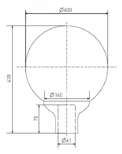 Светильник РТУ-06-125-004 со стеклом молочный IP54 00634