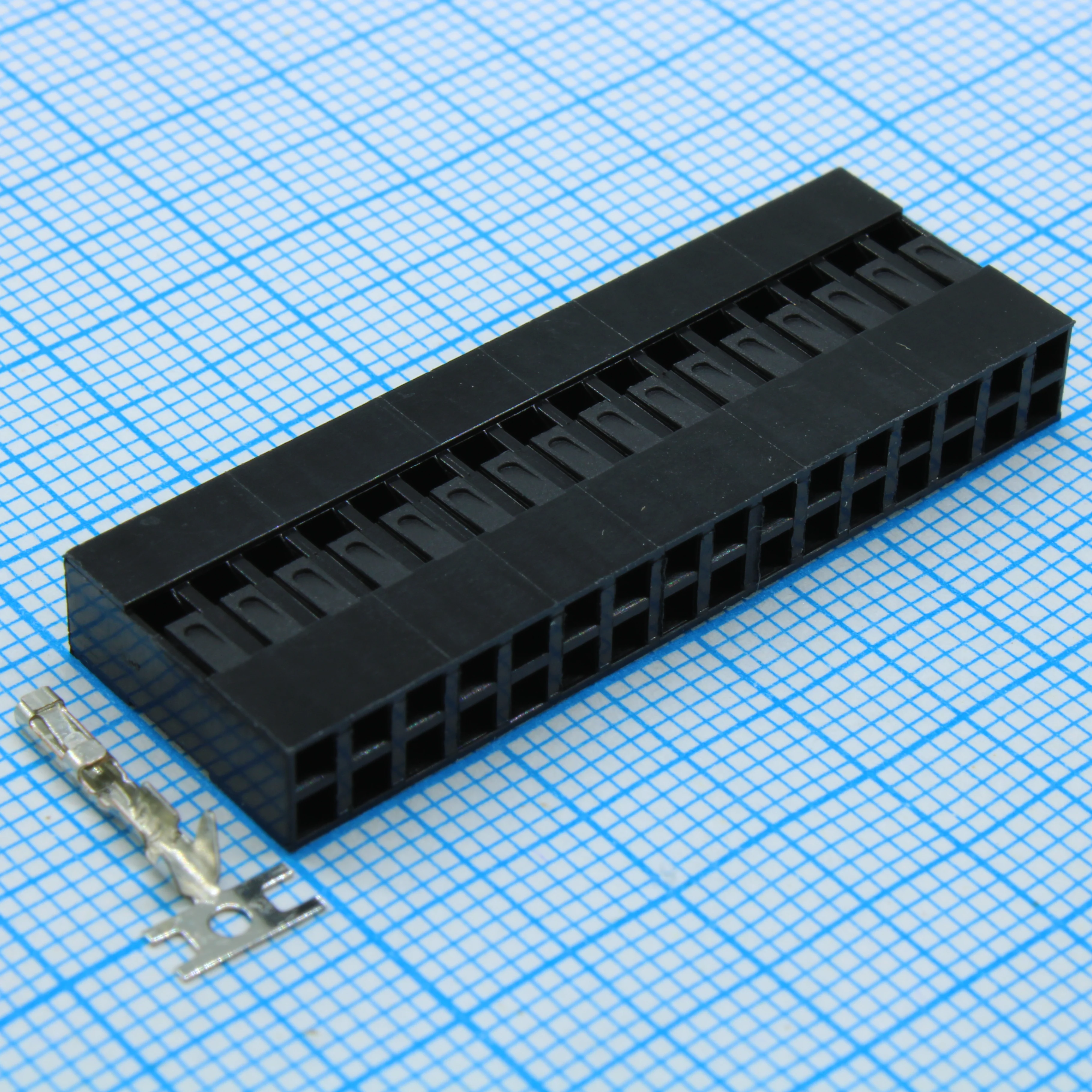 DS1071-2X16FCB - Вилка на плату 2х16 контактов шаг 2.54 мм
