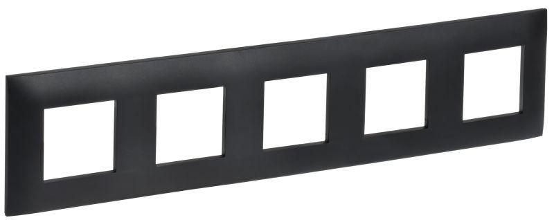 SKANDY Рамка 5-местная SK-F05Bl черный IEK SK-M52-K02