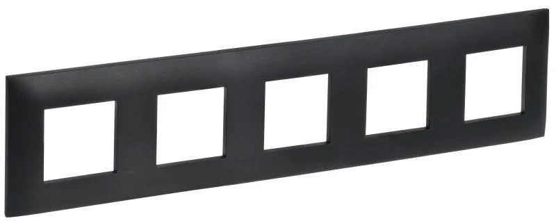 SKANDY Рамка 5-местная SK-F05Bl черный IEK SK-M52-K02