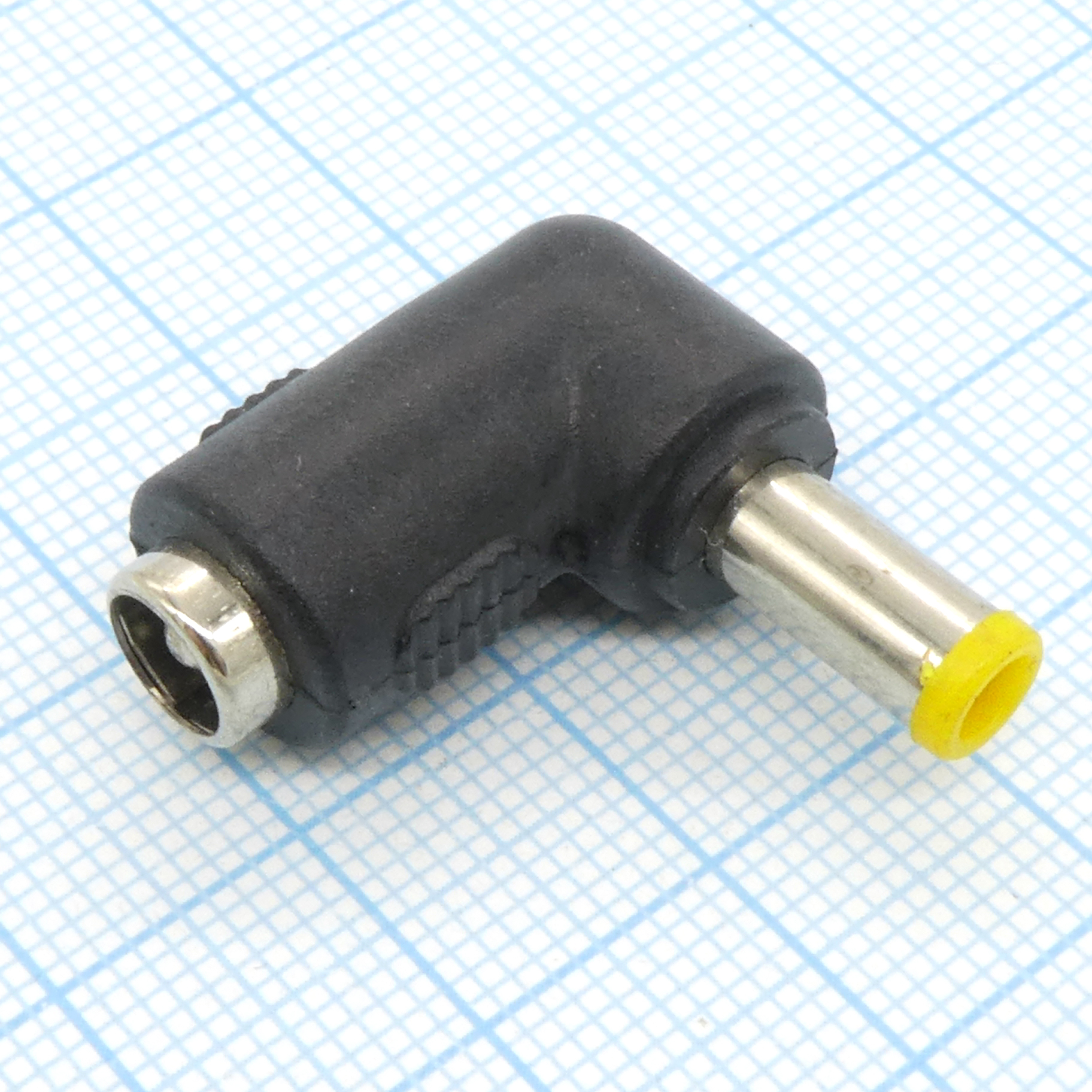 AD гн 5.5*2.1 - шт 5.0*1.0pin угловой - переходник низковольтного питания