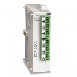 Модуль аналогового ввода/вывода DVP06XA-S2 - Route AI, 2 Route AO,12bit, 24V DC Power, RS485, повышенная помехзащищенность, SLIM