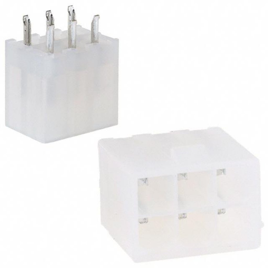 1586037-6 - Соединитель питания 6 контакт(-ов) 4.2мм луженый прямой монтаж в отверстие 6 терминала(-ов) 1 порт(-ов) пакет