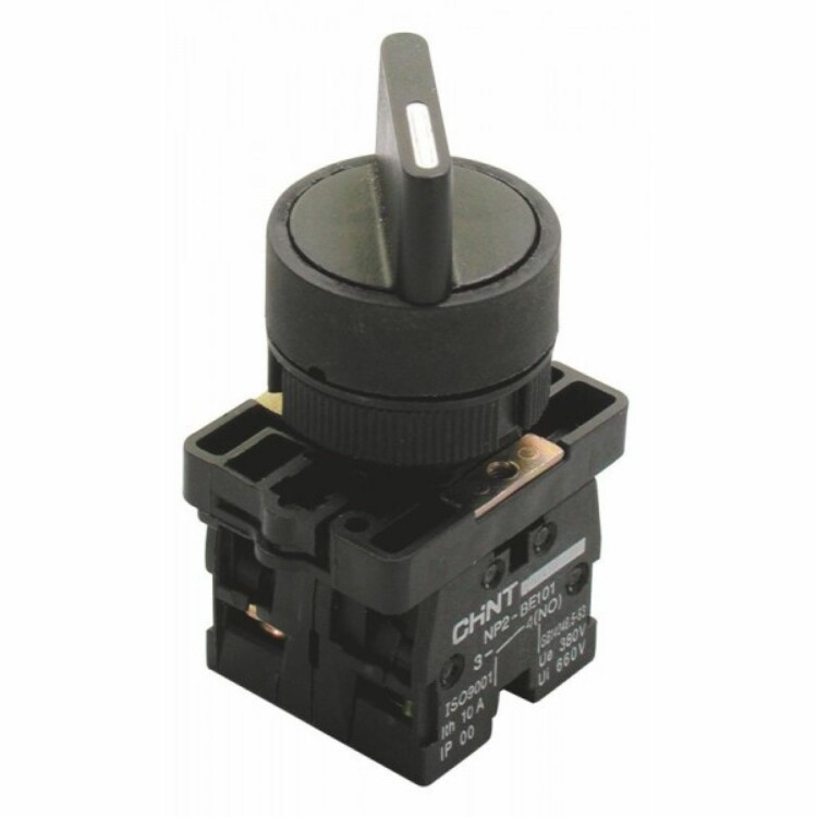 Переключатель NP2-ED53 3 полож. с возвратом 2НО IP40 574099