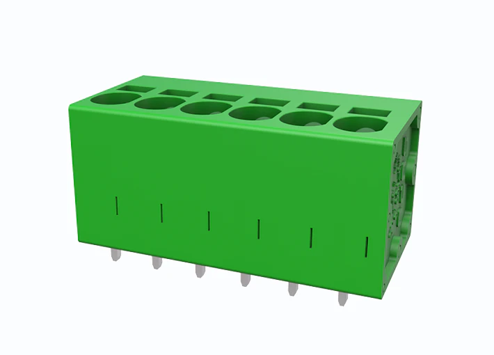 Розеточный разъем на плату MC-TC5.0V11P-0001 - Клемма, вертикальный, подвод кабеля, на плату, шаг: 5.0 мм, 11 полюсов, фиксация провода пружинная, исполнение: стандартное, 320V, 24A, цвет: зеленый