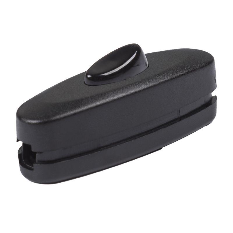 Выключатель для БРА, черный, на провод - Клавишный выключатель на провод 2А 250в ON-OFF