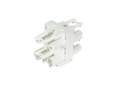 Разветвитель GST GST18i3V 3P1 V WS - Распределительное устройство, 1 вход / 3 выхода, тип: H, 3 полюса, серия gesis GST18i3, номинальное напряжение: 250V, номинальный ток: 20А, цвет: белый