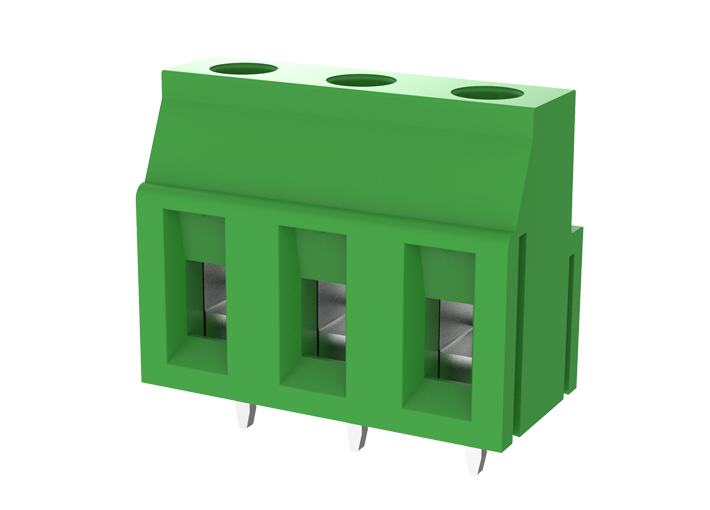 Розеточный разъем на плату MC-TF7.62H02C - Клемма, горизонтальный подвод кабеля, на плату, шаг: 7.62 мм, 2 полюса, фиксация провода винтовая, исполнение: стандартное, 630V, 24A, цвет: зеленый