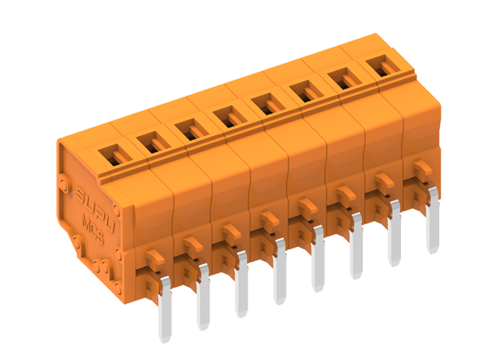 Клемма на плату 458432 - Клемма, горизонтальный подвод кабеля, на плату, шаг: 5.08 мм, 2 полюса, фиксация провода пружинная, исполнение: стандартное, 320V, 12A, цвет: оранжевый Клемма на плату 458432 - Клемма, горизонтальный подвод кабеля, на плату, шаг: 5.08 мм, 2 полюса, фиксация провода пружинная, исполнение: стандартное, 320V, 12A, цвет: оранжевый