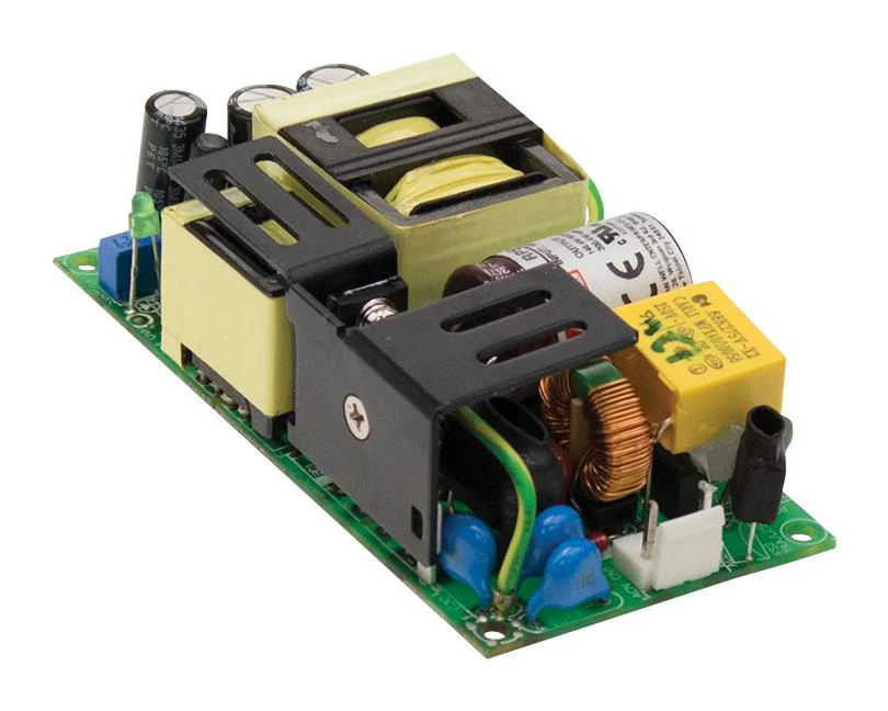 RPS-200-12 - AC-DC, med, 201.6Вт (141.6 Вт без обдува), ККМ, вход 80…264В AC 47…63Гц, 113…370B DC, выход 12В/16.7А, рег. вых. 11.4…12.6В, изоляция 4000В AC, на плате 103.4х62х40мм, -30…+70°С, выход на вентилятор 12В/0.5А