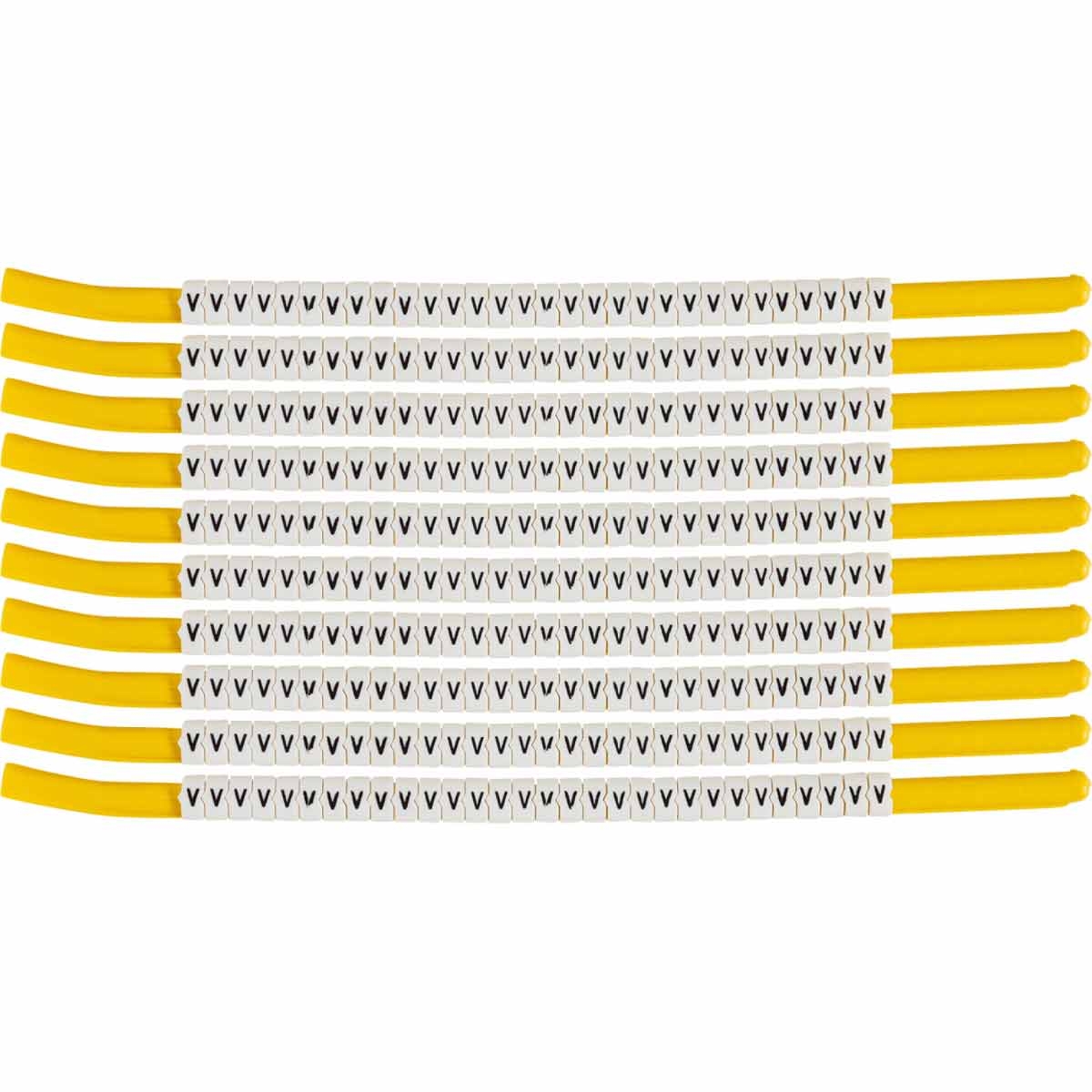 brd133331 - SCN-18-V клипсы белые, 300шт/упак, для провода 4,6-5,9мм диаметра, легенда V