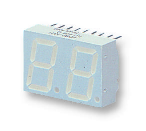 HDSP-523E - Индикатор светодиодный сдвоенный, 0.56", HE-красный