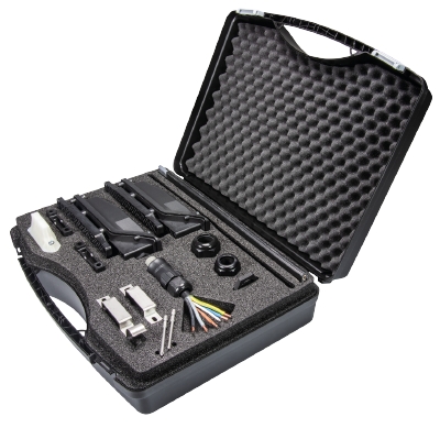 Демонстранционный набор podis 5G16 EVC - Демонстрационный набор podis в кейсе, в комплекте: образцы плоского кабеля 5G16 и 5G25, модули подвода и съема питания, разъемы,хомуты, зажимы
