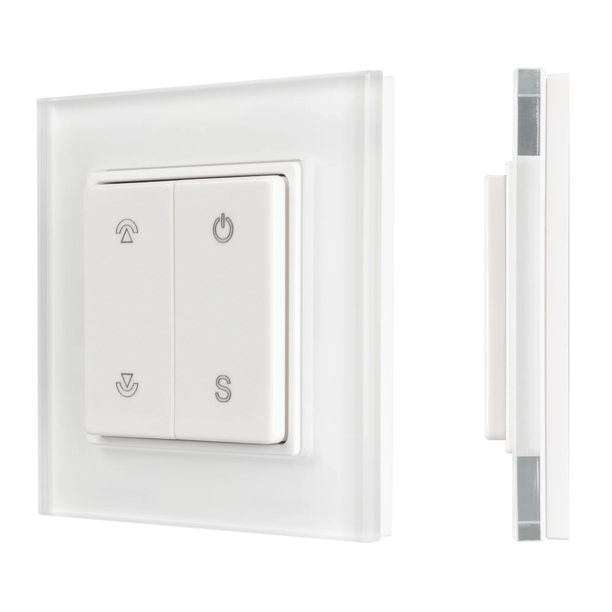Панель SMART-P47-DIM-G-SUF 3V, 1 зона, Knob, 2.4G ARL, стекло